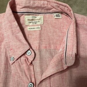 Weatherproof Pink Casual Button Down Shirt